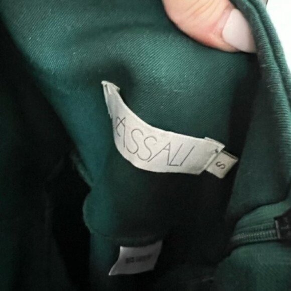 Assali green floor length dress strapless - wedding guest dresses for women Teen - Picture 4 of 5